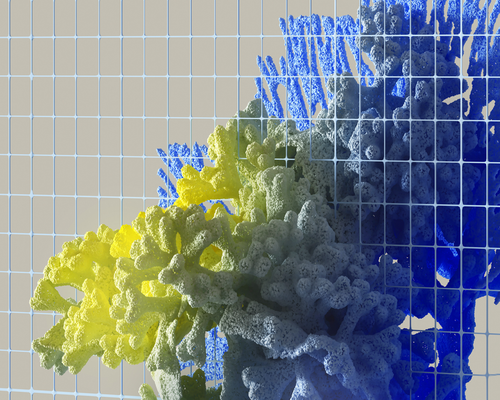 Colourful reef grid in the fictional Coral Grid Crafter mobile game